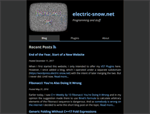 Tablet Screenshot of electric-snow.net